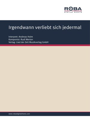 cover image of Irgendwann verliebt sich jedermal